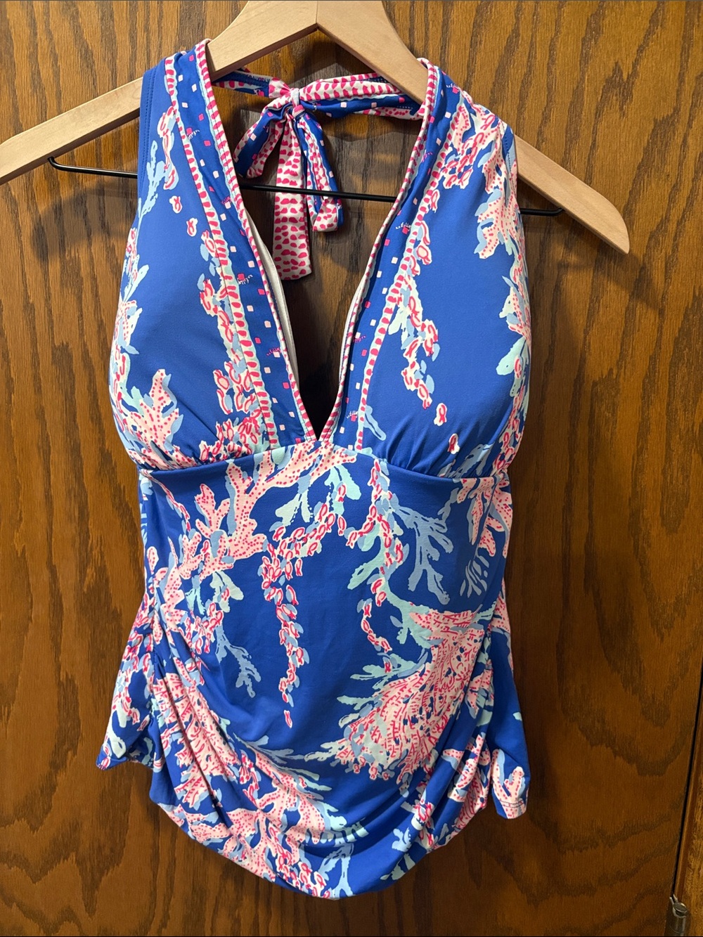 Lilly Pulitzer Bliss Halter Tankini Borealis Blue Swim On Over 16 Blue Pink
